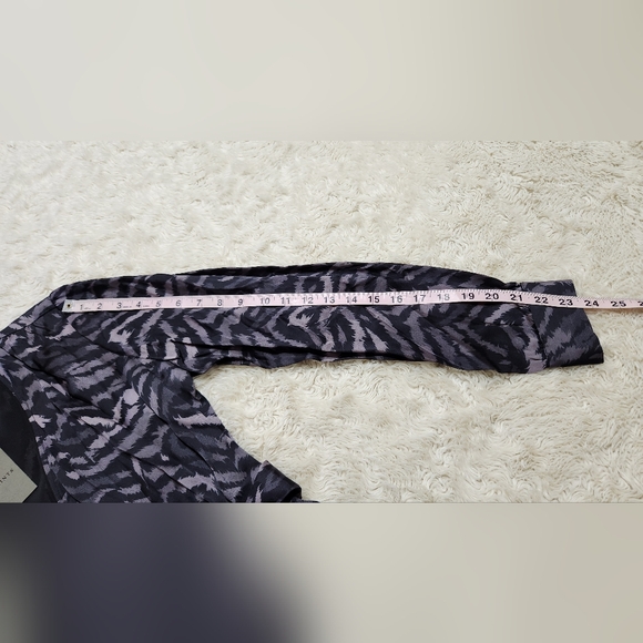 NWT ALLSAINTS Irina Remix Romper UK 10 / US 6 Gray Animal Print Wrap Front - Picture 11 of 16